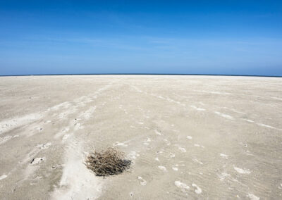 Baie d'Authie à marée basse- l'immensité du sable fin et rien d'autre donne une impression de bout du monde